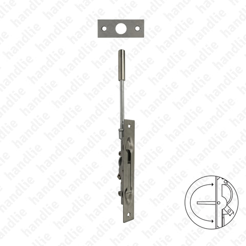 FX.IN.004.1 - Fecho de embutir alavanca com varão - INOX