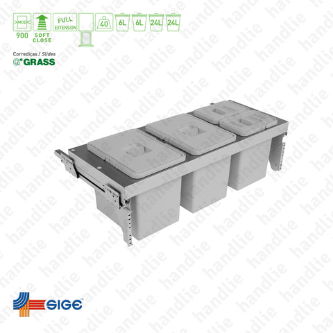 BL.700.B - Balde de lixo de extracção total