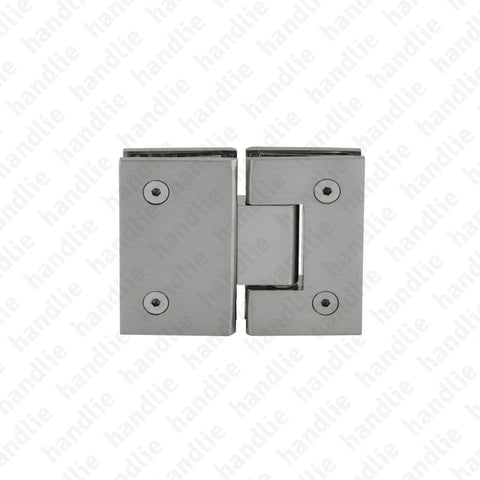 DV.40.03.075 - Dobradiça vidro / vidro 180º - Latão