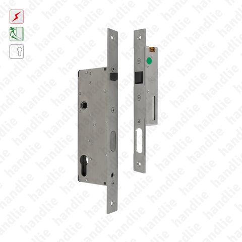 F.1360 Kit Twin Lock - Fechadura antipânico automática + Testa eléctrica