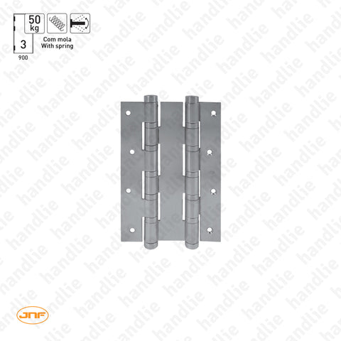 IN.05.655 - Dobradiça de mola ação dupla 180 mm - Inox