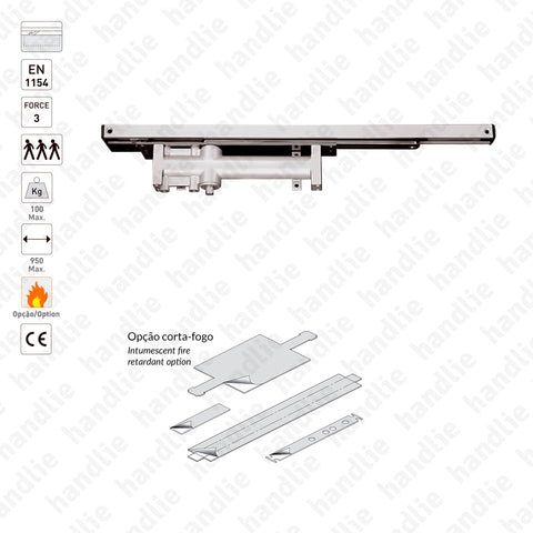 ML.21.801 - Mola aérea oculta para portas de batente