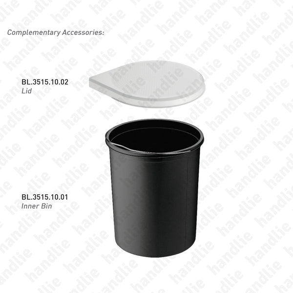 BL.3515.10 - Balde para lixo para móvel de cozinha