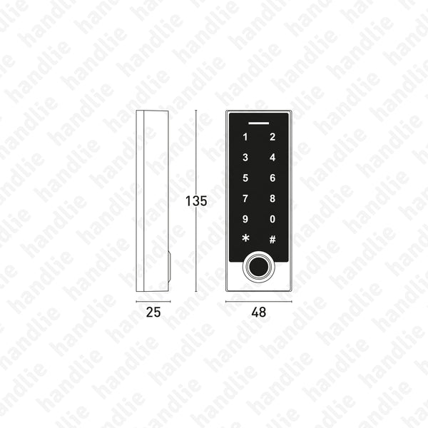 CA.6507 - Controlo de acessos autoprogramável - IP68