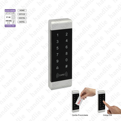 CA.6508 - Controlo de acessos com código PIN e cartão de proximidade autoprogramável