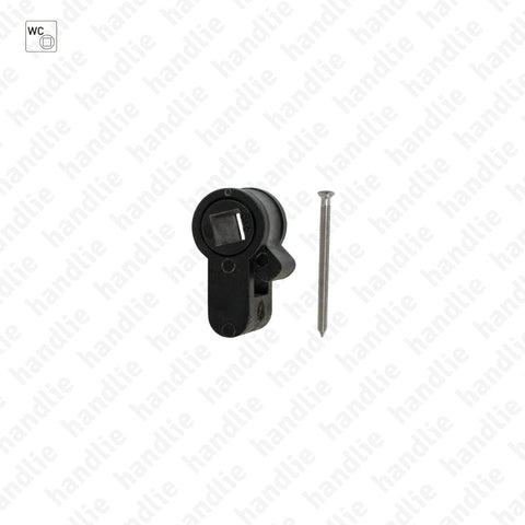 CIL.AWC - Acessório adaptador para converter fechadura para cilindro europeu em dupla quadra (WC)