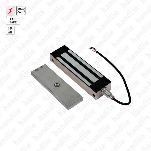 F.EL.1200.W - Fechadura electromagnética de sobrepor IP68 - FAIL SAFE - 500kg
