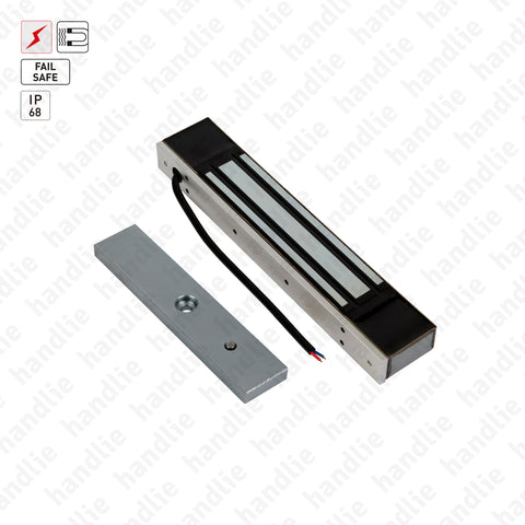 F.EL.600.WS - Fechadura electromagnética de sobrepor IP68 - FAIL SAFE - 280kg