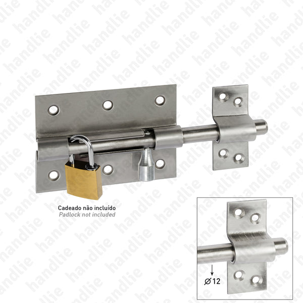 FX.414 - Fecho de culatra Ø12 com opção para aplicação cadeado