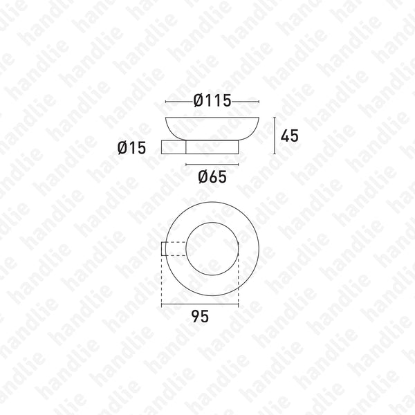 WC.03.0202 Série SEMPA - Saboneteira Lavatório