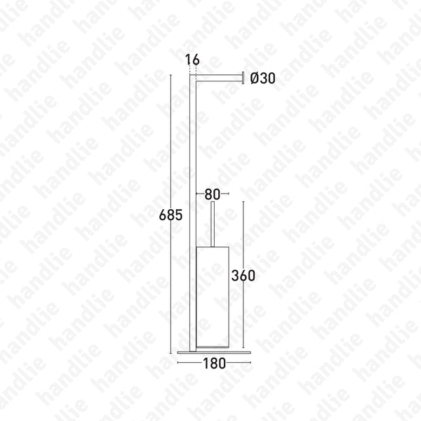 WC.9104 - Porta rolo com Piaçaba