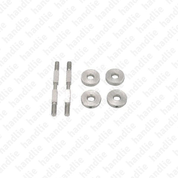 ADM - Jogo adaptadores - Fixação Asas Duplas / Portas Madeira / Alumínio