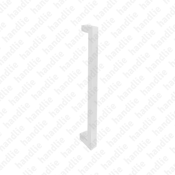 A.IN.8303- Asa simples para portas - Inox Branco Mate