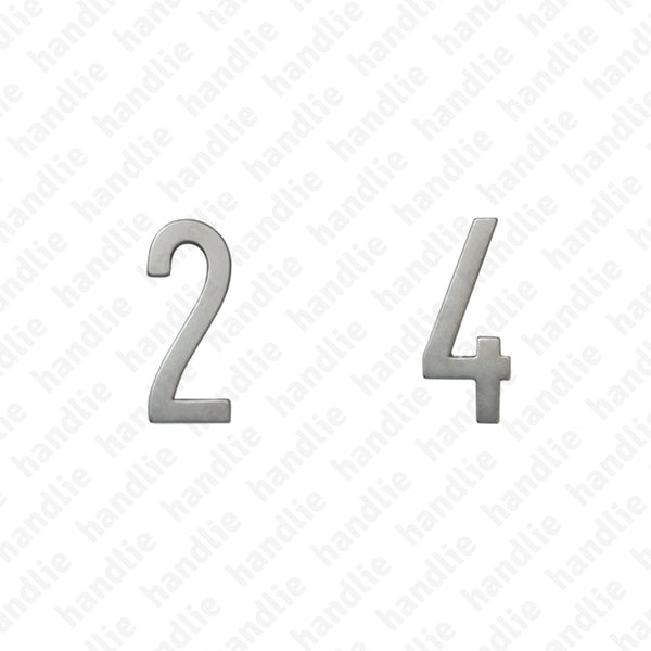 ALG.10 - Algarismos 100mm (0 a 9) - Alumínio