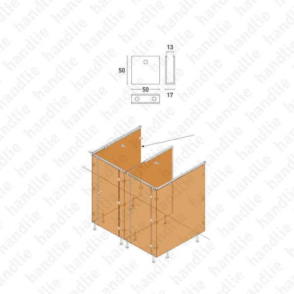 ASM.824 - Suporte para painel - Inox