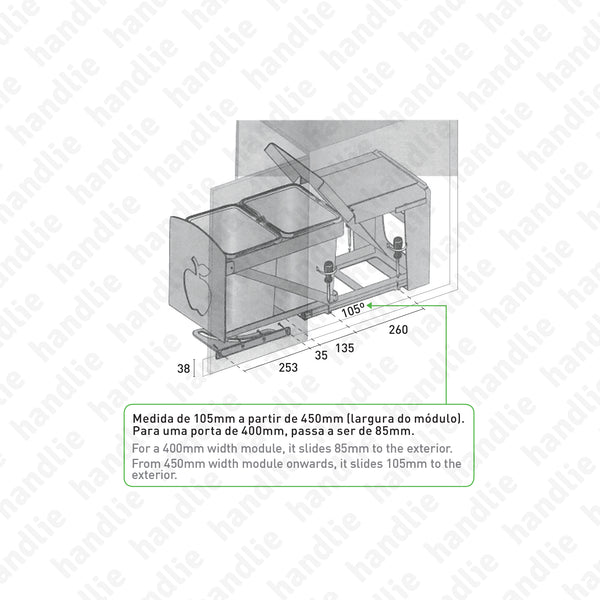 BL.580 - Balde de lixo automático