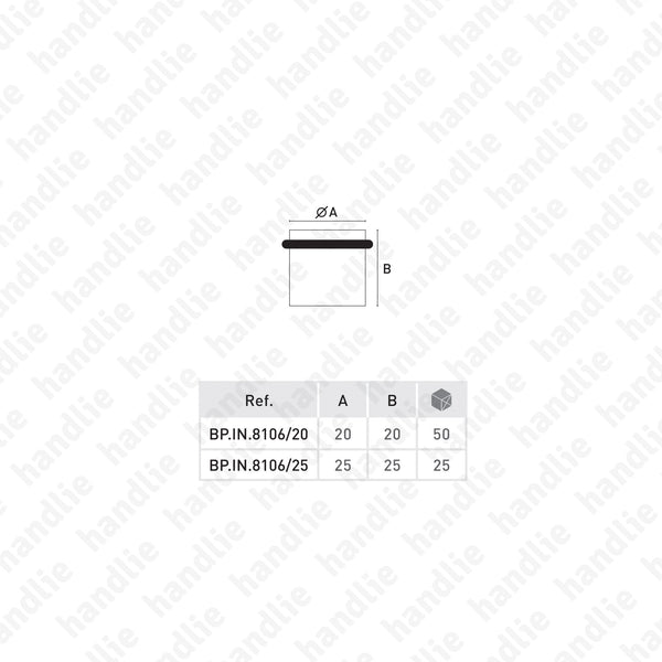 BP.IN.8106 - Batente limitador de porta - Inox