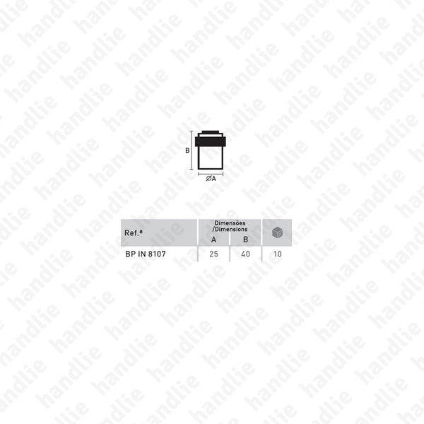 BP.IN.8107 - Batente limitador de porta - Inox