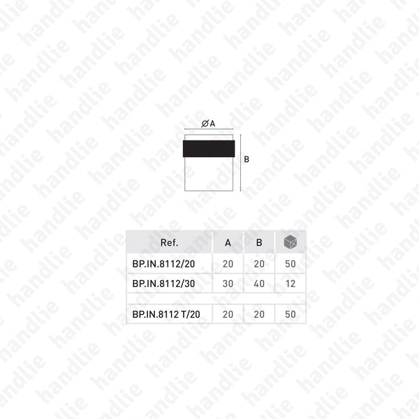 BP.IN.8112 - Batente limitador de porta - Inox