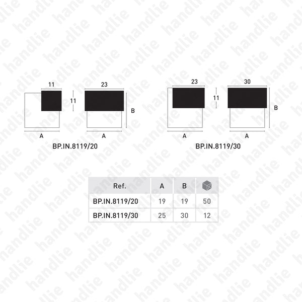 BP.IN.8119 - Batente limitador de porta - Inox