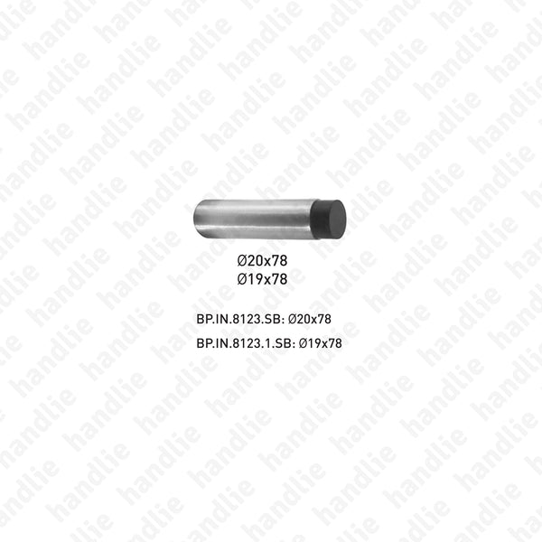 BP.IN.8123.1.SB - Batente limitador de abertura de porta - Ø19x78 - INOX