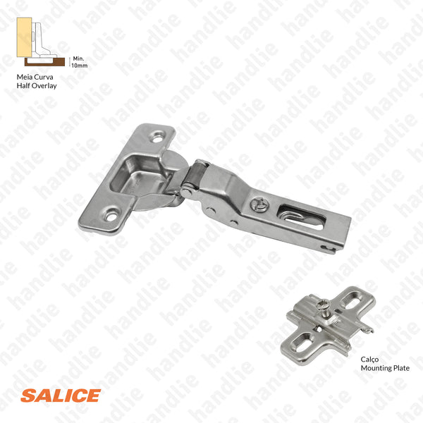 C1A6 - Série 100 Salice - Dobradiças de copo articuladas - Especial para espessuras mínimas a partir de 10mm