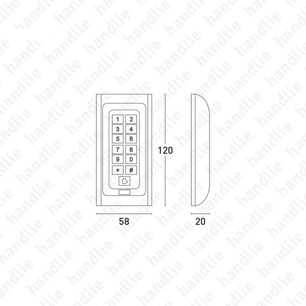 CA.6503 - Controlo de acessos com código PIN e/ou cartão de proximidade auto-programável