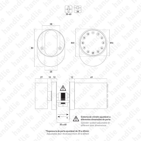 CA.668.TTL - Controlo de acessos inteligente Standalone