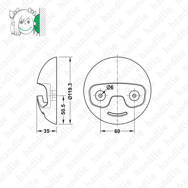 CAB.84377 - Cabide - Plástico