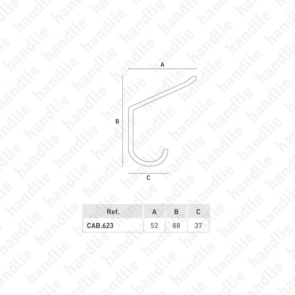 CAB.623 - Cabide - Alumínio