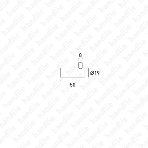 CAB.IN.506 - Cabide Ø19x50 - INOX