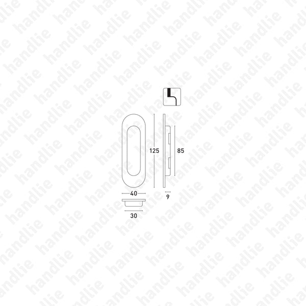 CE.8245 - Concha embutir oval
