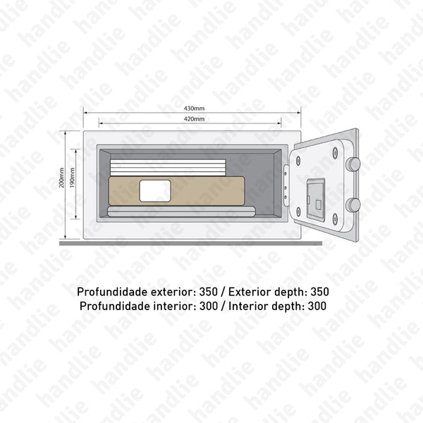 CF.YLC.200.DB1 - Cofre - Série BÁSICA - Laptop