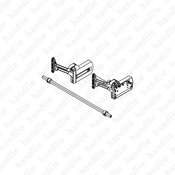CM.L80 - Compasso - Mecanismo de elevação com mola reforçada e regulável - amortecedor - Ajuste 3D | GRASS