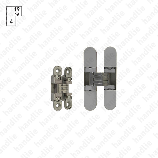 D.6100.3D - Dobradiça para móveis oculta 3D - Carga 19kg