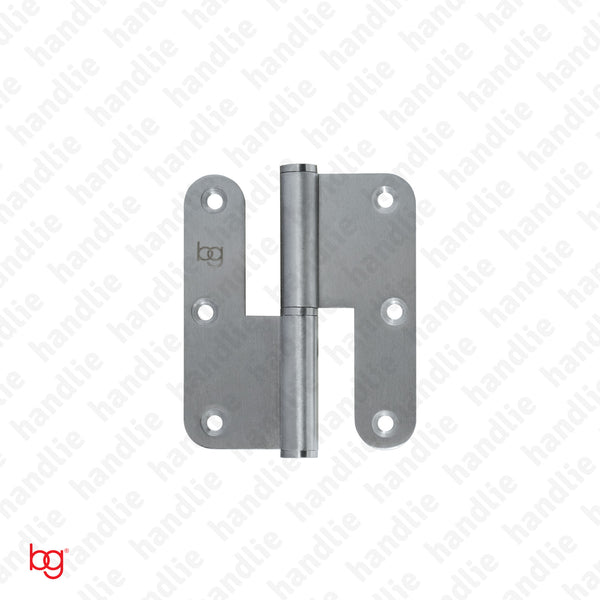 D.8315.AR - Dobradiça abas redondas - 3,5 Polegadas -  Inox