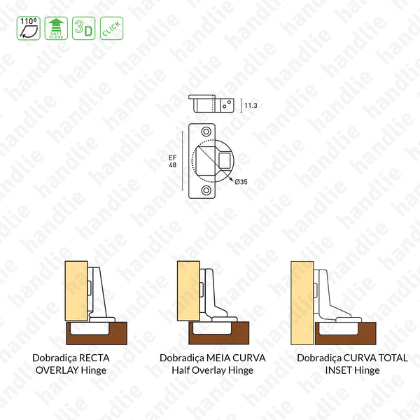 D.SPM.TB.SC (Click) C/ Amortecedor - Série SPM