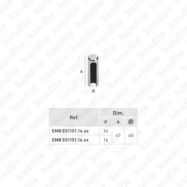 EMB E21151 - Embelezadores para dobradiças D.3D