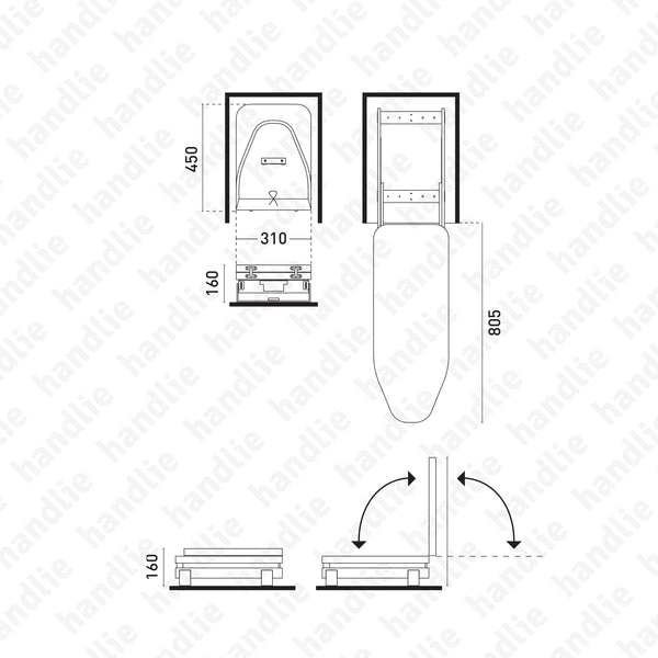 EA.2568 - Tábua de engomar extraível