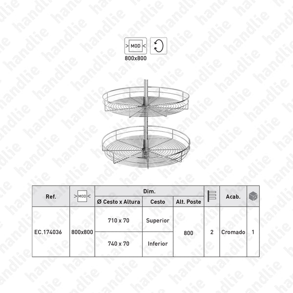 EC.174036 - Prateleira giratória 360º (4/4)