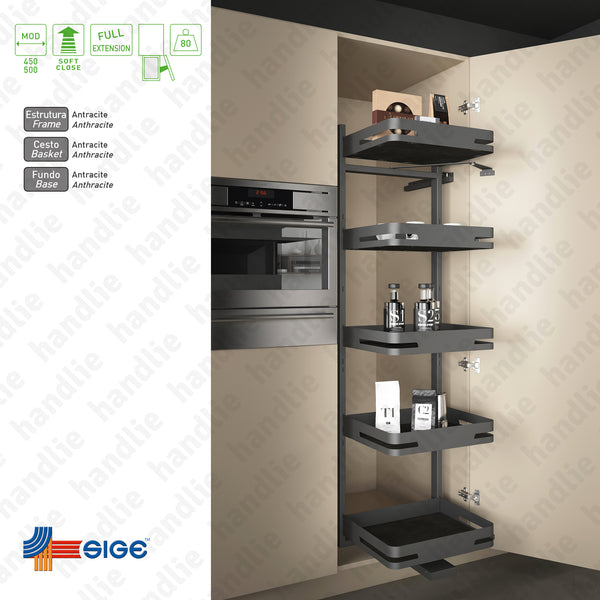 KIT EC.295.M - Despenseiro multiusos com 5 cestos