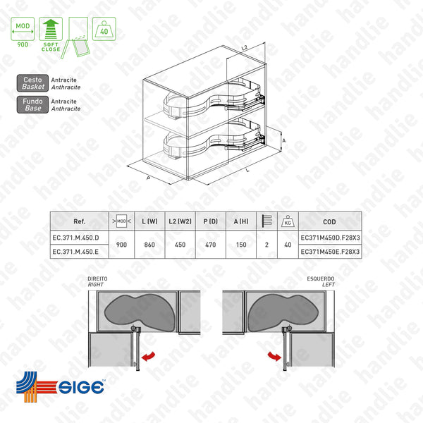 EC.371.M - Canto mágico com 2 cestos
