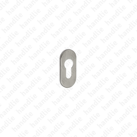 ENT.IN.89Y - Par de entradas de chave ovais para cilindro (espessura 4mm)
