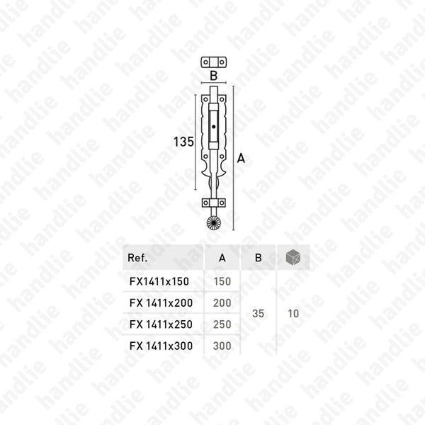 FX.1411 - Fecho - Preto Fosco