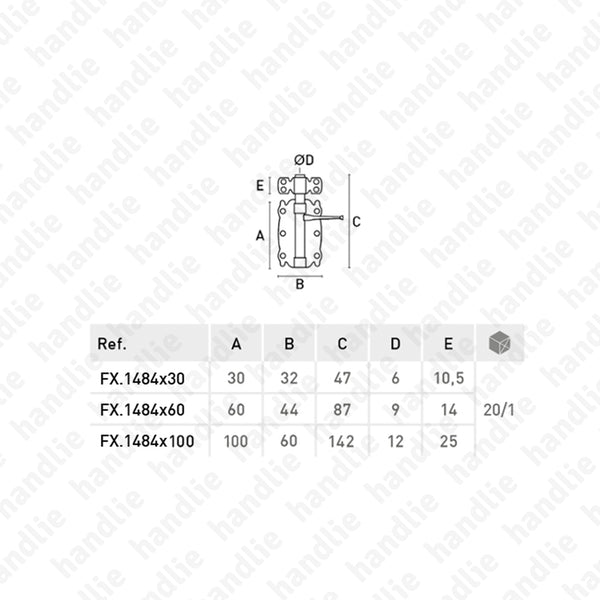 FX.1484 - Fecho - Preto Fosco