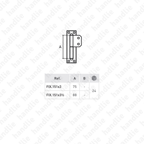 FIX.151 - Fichas cravada - Aço