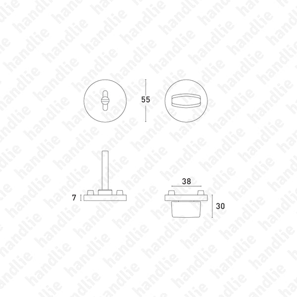FX.12.1735 - Fecho WC com indicador