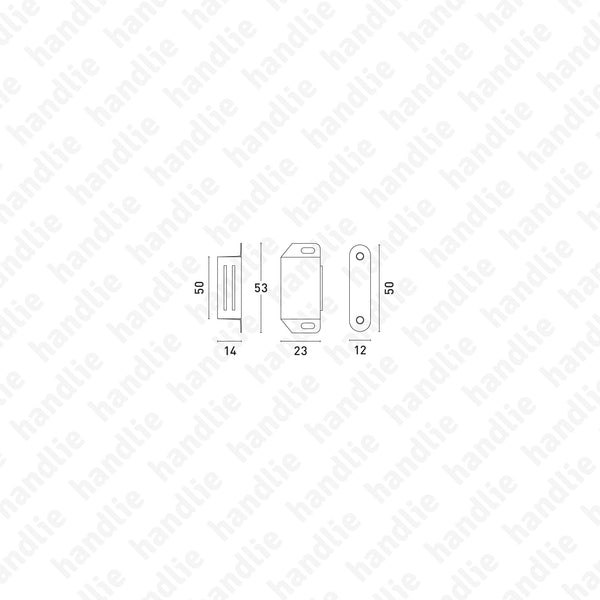 FX.7207.7 - Fecho magnético para móveis - INOX