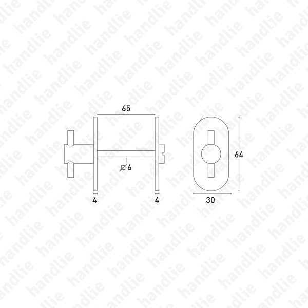FX.IN.8286 - Fecho WC - INOX