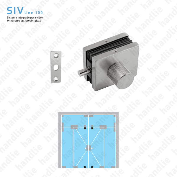 FXV.141 - Fecho para portas em vidro